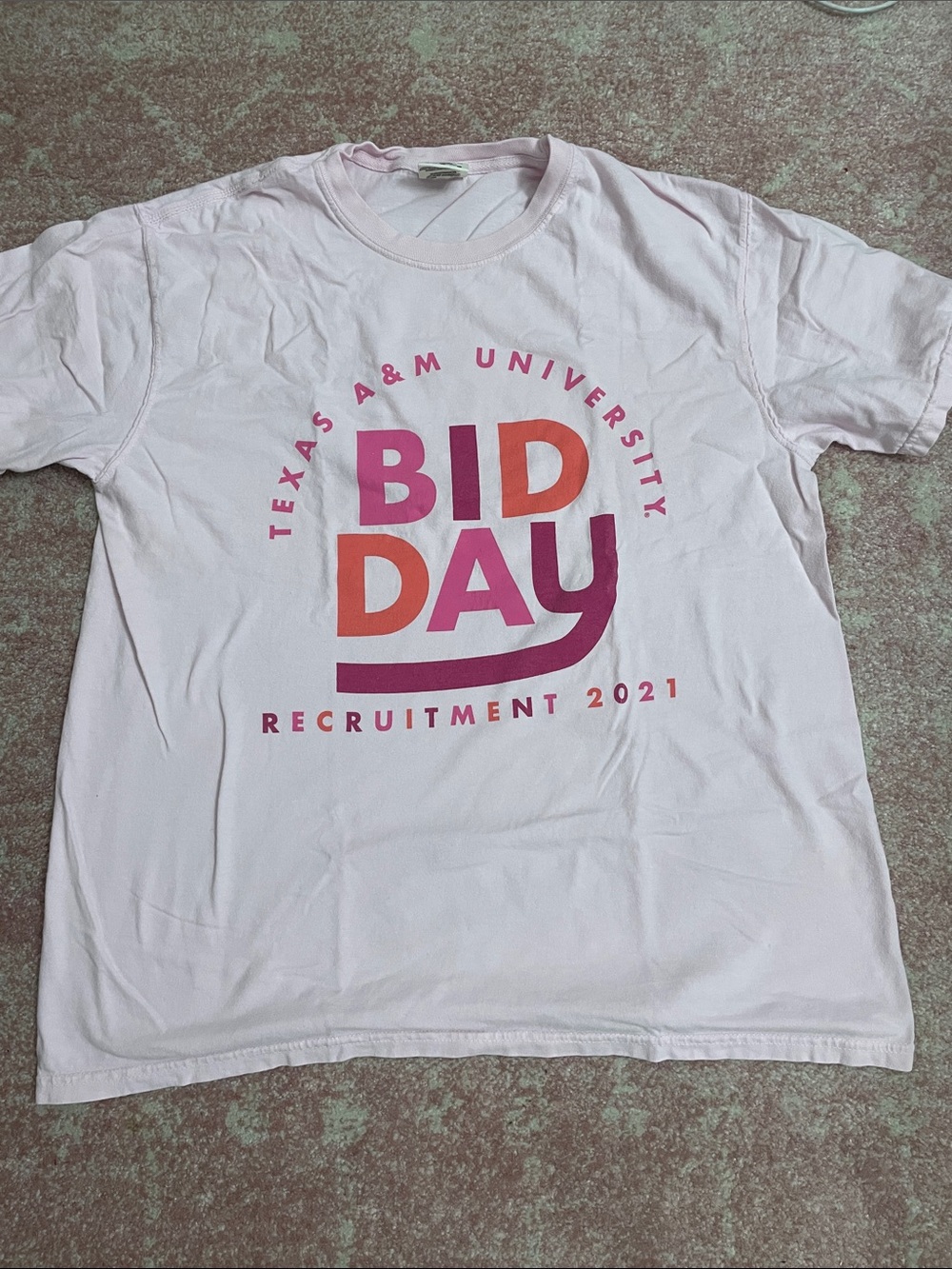 Texas A&M Pink 'Bid Day' Recruitment T‑Shirt